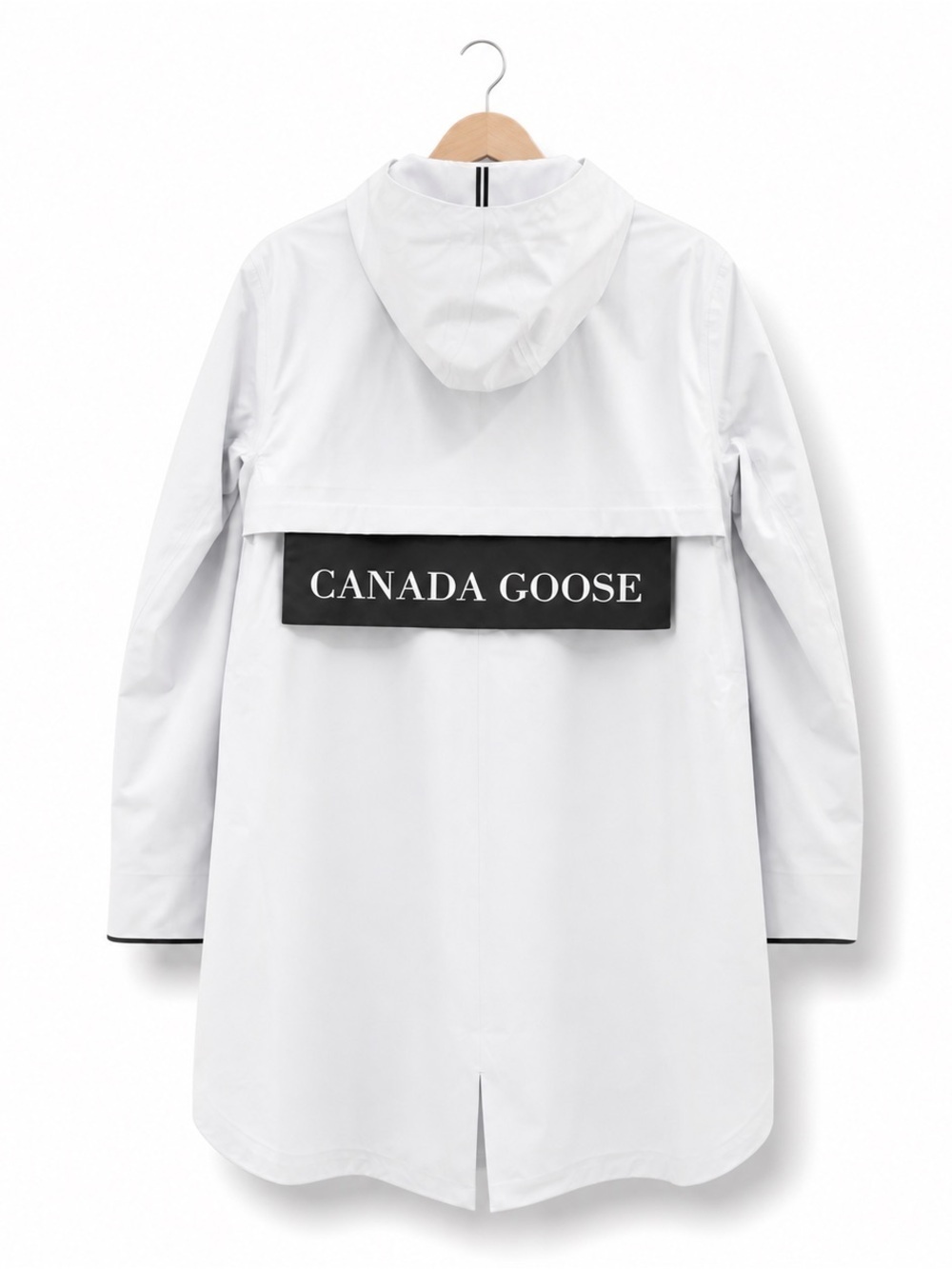 CANADA GOOSE Kitsilano Rain Jacket Black Label Lightweight Hooded Coat